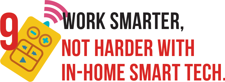 Work smarter. Not Harder with In-Home Smart Tech.