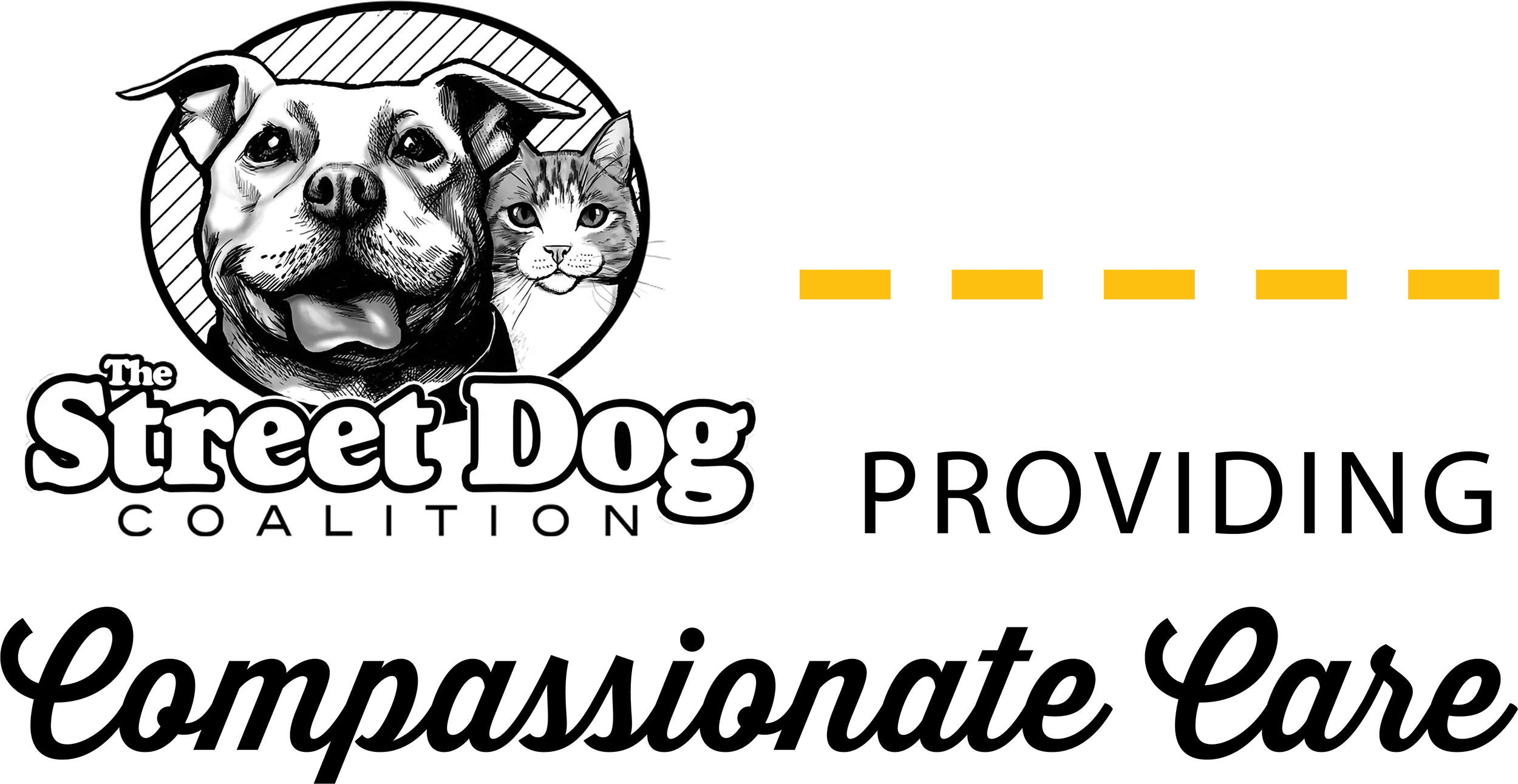 The Street Dog Coalition: Providing Compassionate Care typographic title