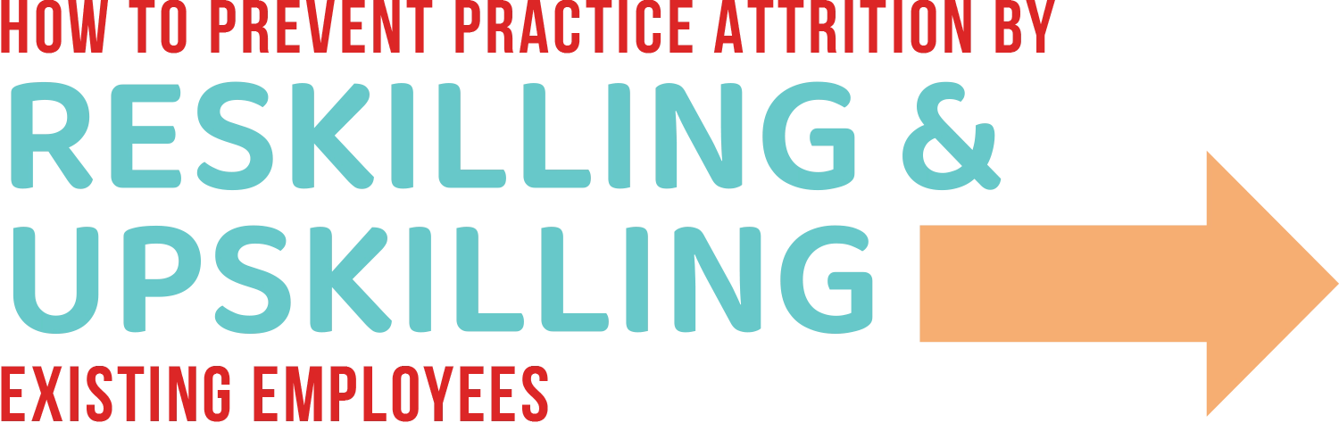 How to Prevent Practice Attrition by Reskilling & Upskilling Existing Employees