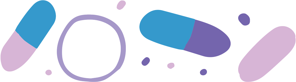 pill and supplements illustration 