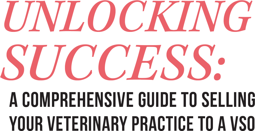 Unlocking Success: A Comprehensive Guide to Selling Your Veterinary Practice to a VSO typography