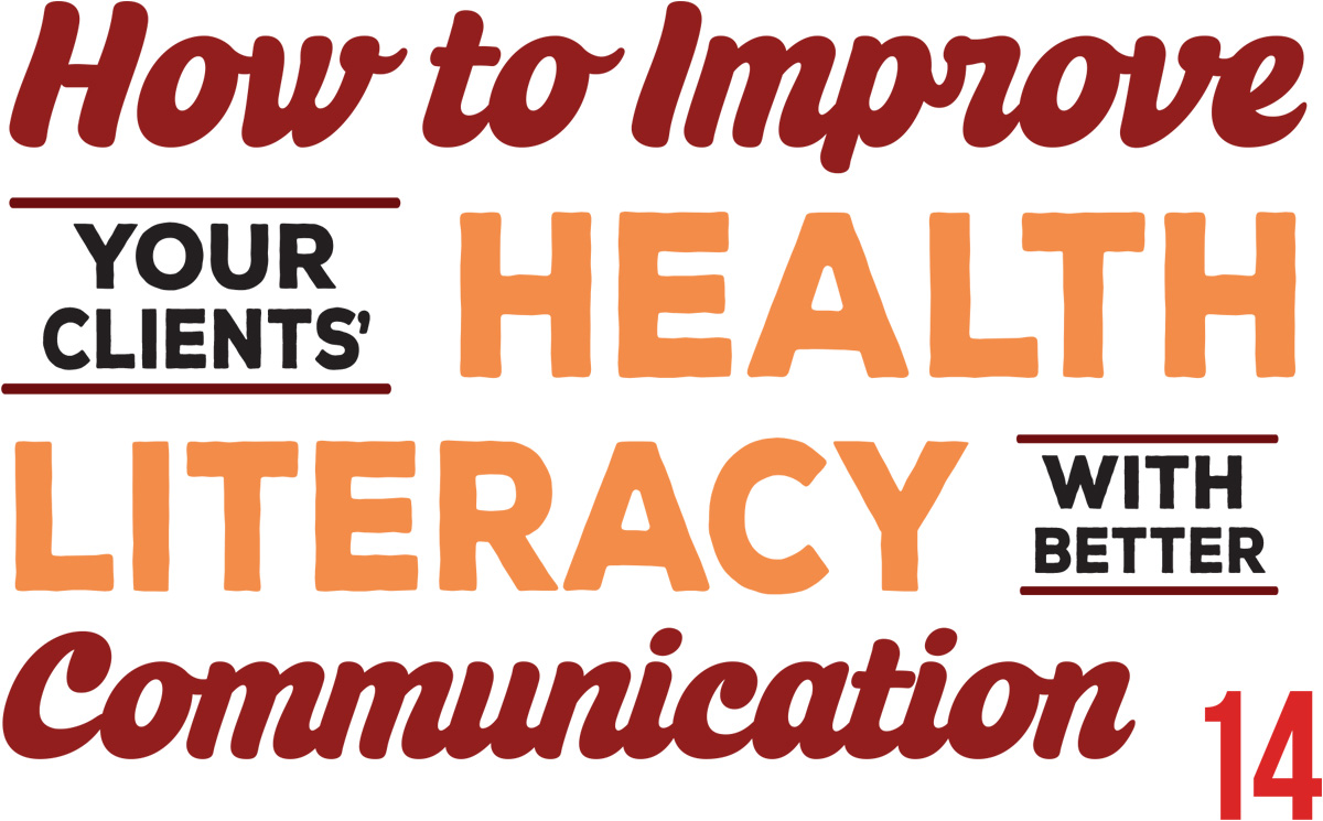 How to Improve Your Clients' Health Literacy with Better Communication article typography