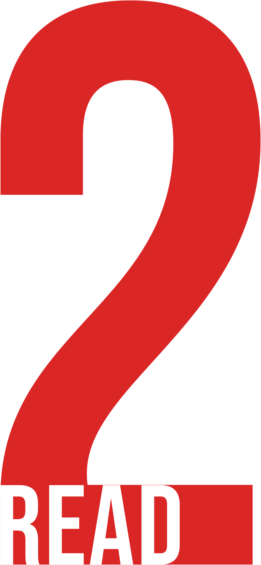 a bold red number two with the word “Read” along the foot