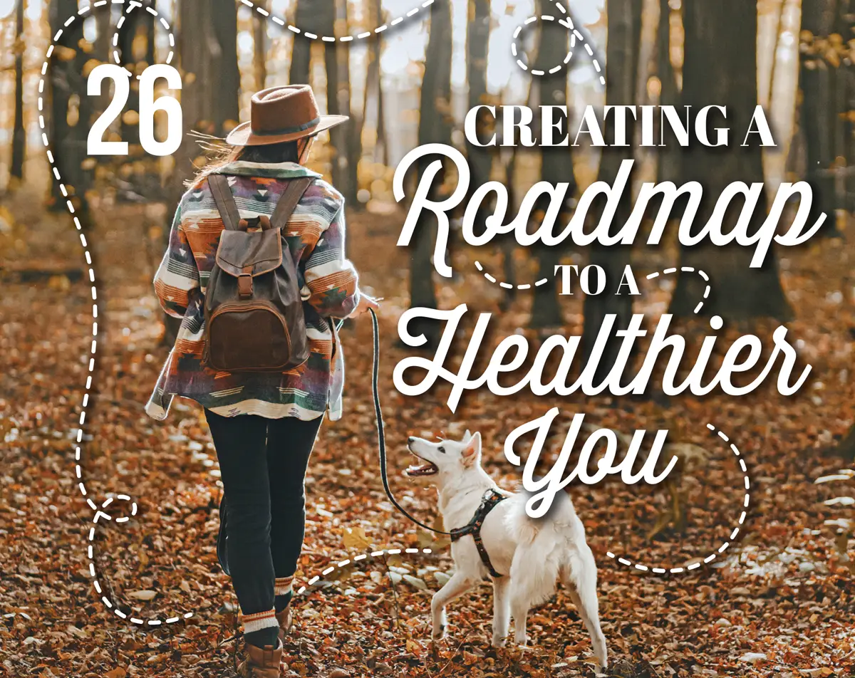 Creating a Roadmap to a Healthier You article imagery and typography