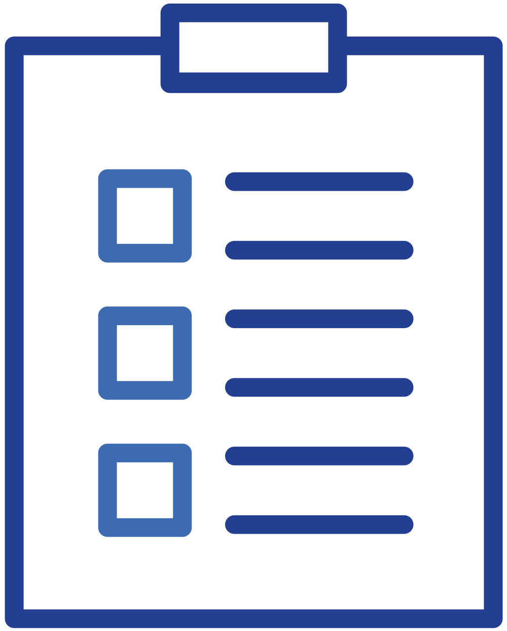blue digital vector illustration of a clipboard